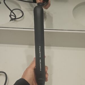 110-240v European Karl Lagerfeld Black Hair Straightener